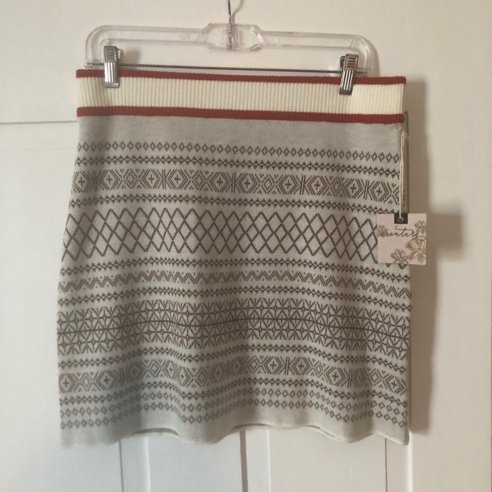 Fair Isle Sweater Mini Skirt
